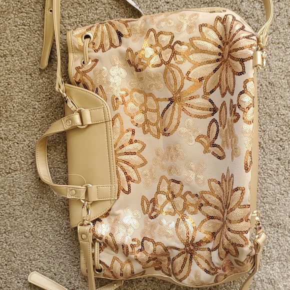 New! Joan Boyce sequined backpack bag with detachable straps - Picture 6 of 6